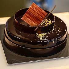 Chocolate Almond Entremet One Of My Favorite Cake Chocolate Mousse Almond Praline Cremeux Almond Rice Puff Cr Almond Cakes Chocolate Fine Dining Desserts