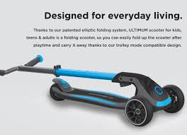 But you may be wondering: Patented Steering Control On A 3 Wheel Foldable Scooter Globber Ultimum Globber Global