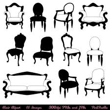 Chair Clip Art Clipart Chair Silhouettes Furniture Clip Art Etsy Photoshop Brushes Art Clipart Clip Art