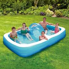 Summer Waves Inflatable Rectangular Swim Through Family Pool 10 Walmart Com Family Lounge Pool Children Swimming Pool Inflatable Swimming Pool