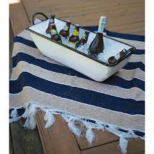 Whether you're running an outdoor catered party or hosting an event in your hotel, we've got the perfect serving bowls for your appetizers. White Enamel Serving Tray With Handles Kirklands