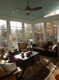 Maybe you would like to learn more about one of these? Blue Ceiling Shed Roof Eze Breeze Window Room Addition Traditional Sunroom Other By Archadeck Piedmont Triad Houzz