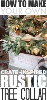 Diy Rustic Christmas Tree Collar Skirt The Creek Line House