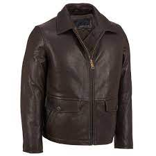 Wilsons Leather Mens Thinsulate Lined Leather Barn Coat Men S Size Medium Brown Mens Leather Bomber Jacket Brown Leather Jacket Men Leather Jacket Men