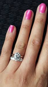Thin Engagement Ring Thick Wedding Band Weddingbee Thick Wedding Bands Thin Engagement Rings Thin Band Engagement Ring