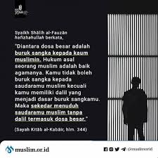 Check spelling or type a new query. Di Antara Dosa Besar Buruk Sangka Kepada Kaum Muslimin Nasihat Sahabat