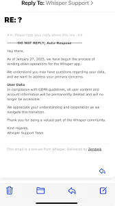 AppleiOS Whisper. No longer in App Store July 23, 2024. : rwhisper