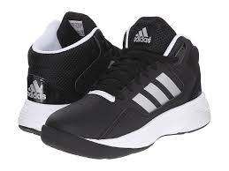 Black And White Adidas Kids Adidas Kids Cloudfoam Ilation Basketball Little Kid Big Kid Boys Shoes Core Black Matte Silver White Best Basketball Shoes Boys Shoes Kids Boys White Shoes