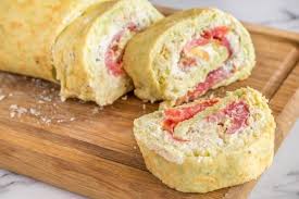 Zucchini Roll With Cheese And Smoked Salmon Smoked Salmon Zucchini Rolls Salmon Roll