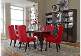 Lacks Platinum Red 7 Pc Dining Set Dining Room Sets Dining Room Decor Liberty Furniture