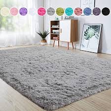 Amazon Com Junovo Ultra Soft Area Rugs 5 3 X 7 5ft Fluffy Carpets For Bedroom Kids Girls Boys Baby Living Room Shaggy In 2020 Bedroom Carpet Nursery Rugs Kids Bedroom