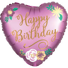 A little gesture goes a long way. Pink Heart Satin Happy Birthday Balloon Helium Balloons Delivered Uk