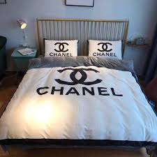 Coco Chanel 1 Duvet Cover Bedding Set In 2020 Bright Bedding Sets Duvet Bedding Sets Bed Design
