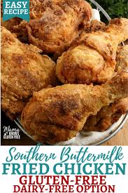 If you're looking to eat healthy yet judi said …. An Easy Recipe For Crispy Gluten Free Fried Chicken Made Southern Style With A Bu Dairy Free Recipes Dinner Gluten Free Dairy Free Recipes Free Chicken Recipes