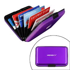 It doesn't do much better on trustpilot, scoring a 1.8 out of 5. Buy Rfid Blocking Credit Card Holder Honsky Aluminum Armored Debit Id Business Trading Card Case Protector Metal Women Men Novelty Wallet Travel Storage File Boxes Safety Sleeves Shell Purple Color In Cheap