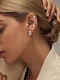 CASSIECA 6 Pieces 16G Stainless Steel Silver Ear Cartilage Earrings for  Women Girls Tragus Helix Earring Cute Flower Conch Flat Back Tragus Helix  Piercing Jewellery, Stainless Steel Metal : Amazon.com.au: Clothing, Shoes