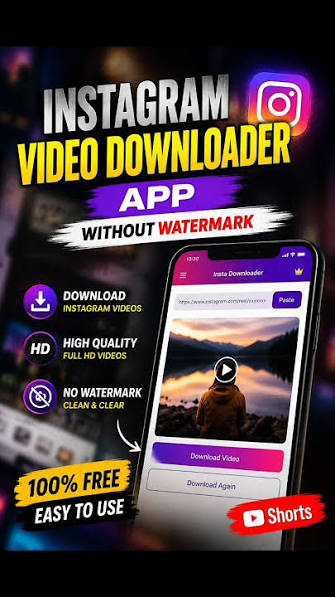 Best Instagram Video Downloader App Without Watermark 2026 #viral #tips  #tech #trending #insta - YouTube