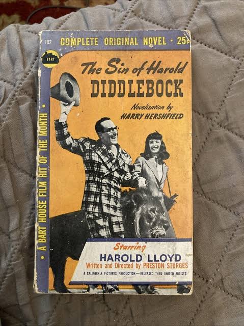 Movie Vintage Pb, Sin Of Harold Diddlebock, Hershfield, Bart House 102,  1947, G | eBay