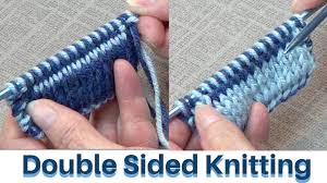 Mittens to fit large teen girls or small to medium adults. Double Sided Knitting Youtube