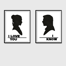 I Love You I Know Star Wars Digital Print, Han Solo Princess Leia Quote,  Star Wars Quote, Gift Ideas for Him, Gift Ideas for Her, Funny - Etsy