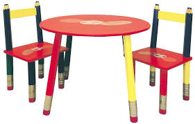 3 Pc Kids Colored Pencil Table Chairs Set Kids Table And Chairs Kids Table Set Table And Chairs
