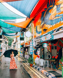 Colorful Haji Lane In Singapore Travel Couple Sue Renesh Www Travelinoureyes Com Singapore Hajilane Travel Couple Singapore Travel Haji Lane Singapore