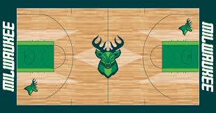 This court runner is officially licensed by national basketball association and is chromojet printed in the team colors of the bucks; Milwaukeebuckscourt Milwaukee Bucks Milwaukee Bucks