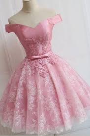 A Line Off The Shoulder Cocktail Dress Lace Up Party Dress Lace Applique Dusty Rose Short Prom Dress Cute Sweet 16 Dress Homecoming Dress Tr33 Cheap Dresses Lace Homecoming Dresses Princess Prom Dresses