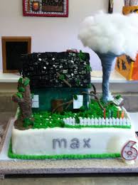 My Grandson Wanted A Tornado Cake The Tornado Is Gum Paste I Made The House Trees Etc As If Hit With The Tornado Cake Albums Crafts For Kids Tornado Cake