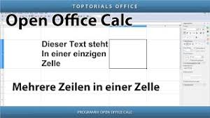 When you are using openoffice calc for its ability to create orderly lists, you might want to be able to get rid of duplicates. Mehrere Zeilen In Einer Zeile Zeilenumbruch Openoffice Calc Toptorials