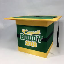 Black And Gold Cardstock Graduation Cap Card Box Green Black Yellow Gold Yellow Party Decorations Green Graduation Party Card Box