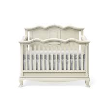 Cleopatra Convertible Crib With Solid Panel Headboard Solid Wood Made In Europe And Greenguard Certified