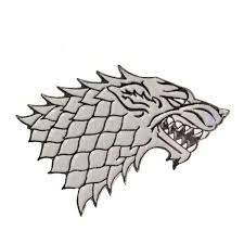 Game Of Thrones House Stark Wolf Sigil Emblem Enamel Pin Winter Is Coming Broderie Perlee