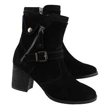 Womens Nova Blk Waterproof Zip Ankle Boots