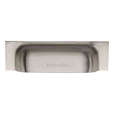 After searching for quite some time to find a matching drawer holder to the set in my new home i came across this website. Slim Cup Pull Handle In Satin Nickel Finish C2766 Sn At Simply Door Handles