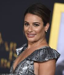 Lea Michele shines in silver apron-style maxi-dress for A Star Is Born  premiere in LA