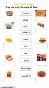 Food And Drinks Drag And Drop Language Grade Level 4 7 School Subject English As A Second Language Esl Main Content F My Food Plate Food Homemade Sushi