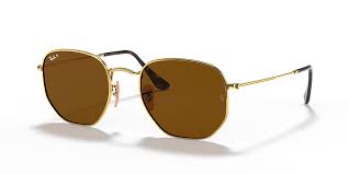 Ray ban gift card code. Ray Ban Rb3548n Hexagonal Flat Lenses 54 Brown Gold Polarized Sunglasses Sunglass Hut Canada