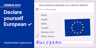 National identity ethnic group language and religion question development for census 2021 office for national statistics from www.ons.gov.uk check spelling or type a new query. Census 2021 Declare Yourself European Stay European