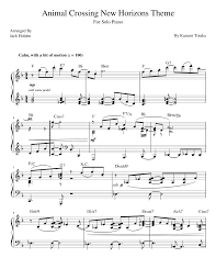 New horizons main theme sheet music by gina luciani arranged for flute. Animal Crossing New Horizons Theme Sheet Music For Piano Download Free In Pdf Or Midi Musescore Com Animal Crossing Music Sheet Music Piano Sheet Music