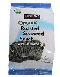 A Pack Of Kirkland Organic Roasted Seaweed Snack Roasted Seaweed Snack Healthy Recipes Food