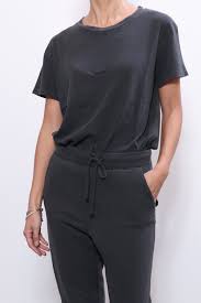 Nili Lotan Brady Tee In Gunmetal Tees Clothes Design Nili Lotan