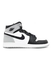 Nike Air Jordan 1 Retro High Og Black And White Air Jordan 1 Retro High Og Bg Gs Barons White Black Wolf Grey In 2020 Jordan Shoes Girls Hype Shoes Shoes