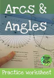 Arcs And Angles In Circles Worksheet Great Way To Explore Relationships Of Arcs Inscribed Angles Central Angles Learning Math Teaching Geometry Math Methods