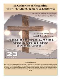 SCA 21st Sunday in Ordinary Time