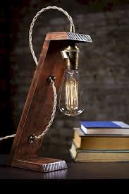 Cool 85 Inspiring Diy Wooden Lamps Decorating Ideas Https Centeroom Co 85 Inspiring Diy Wooden Lamps Decoratin Edison Table Lamp Wooden Lamps Design Diy Lamp