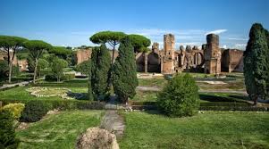 The baths were likely built between ad 212 (or 211) and 216/217, during the reigns of emperors septimius severus and caracalla. Caracalla Therme Rome Vatican Card