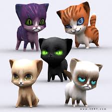 3drt Chibii Cats 3d Model Animals Here Kitty Kitty Chibi Cat
