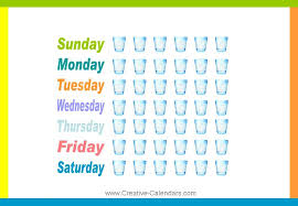 keep track of how much water you drink water intake chart