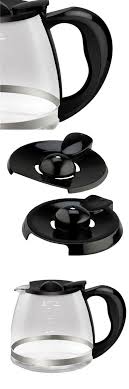 Black And Decker Coffee Pot Replacement White Parts And Accessories 99565 Black And Decker Coffee Pot 12 Cup Replacement Carafe Espresso Maker Handle Buy It Now Black Decker Espresso Maker Coffee Pot
